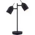 Mason 2 Light Table Lamp - Black, Metal