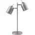 Mason 2 Light Table Lamp - Brown, Brushed Nickel