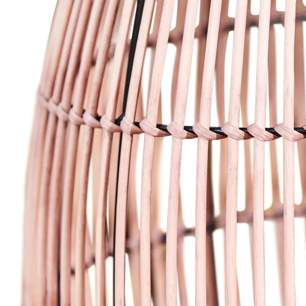 Patio Cylinder Small Side Table - Brown, Bamboo