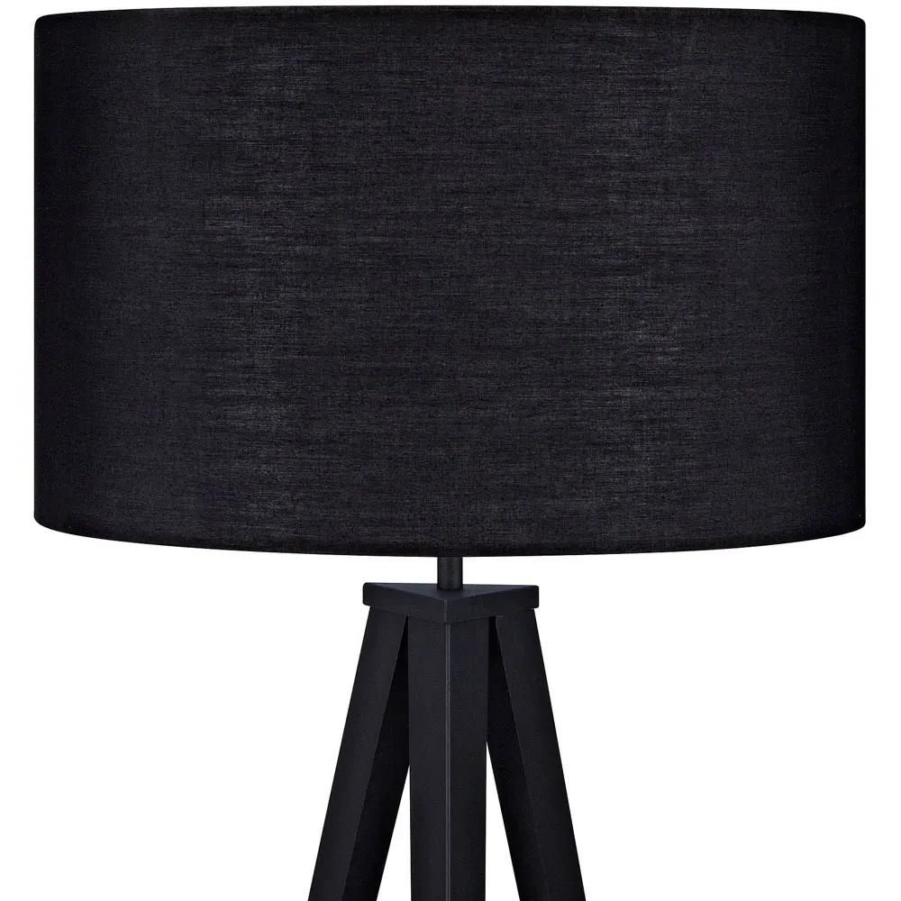 Romanza Tripod Floor Lamp - Black