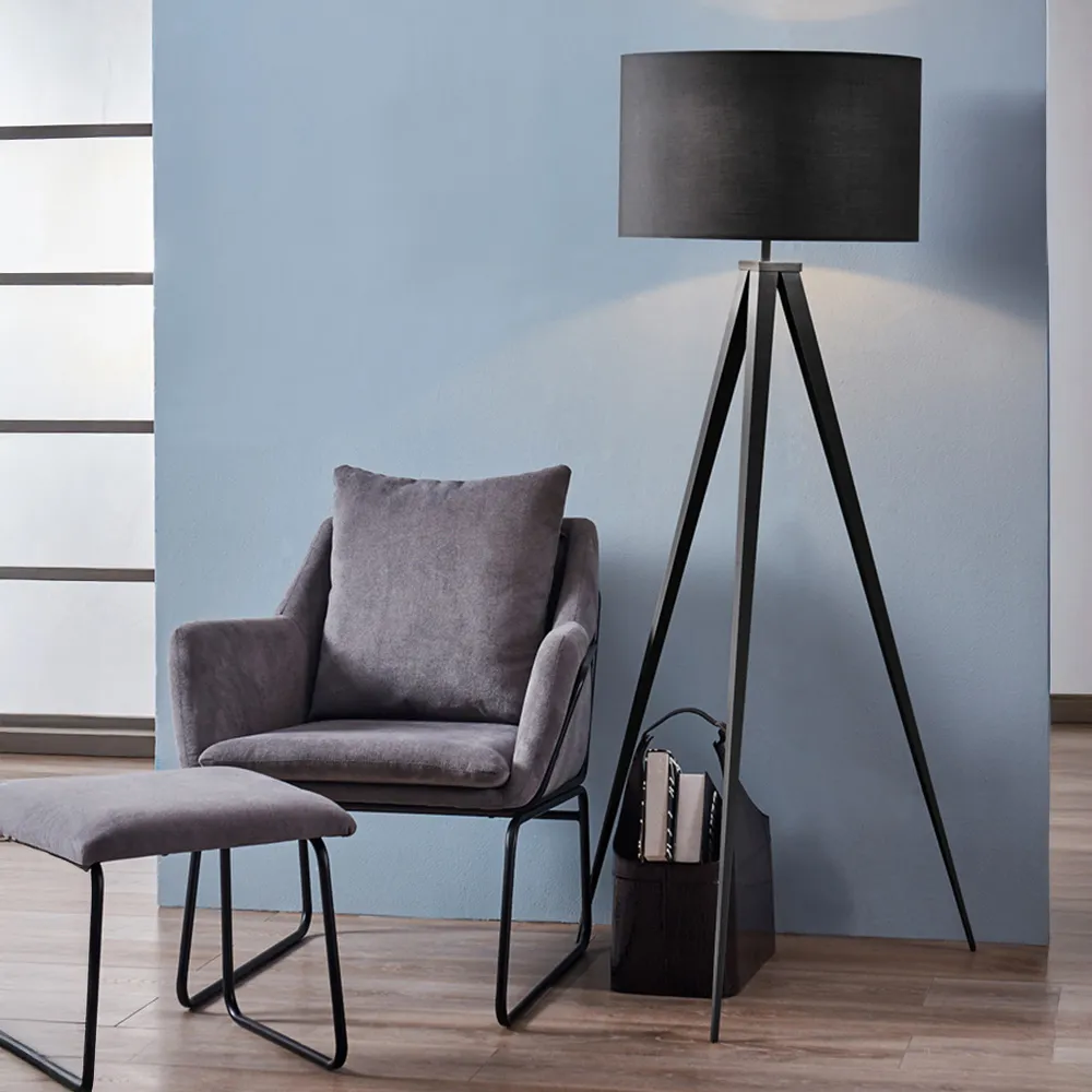 Romanza Tripod Floor Lamp - Black