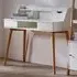 Single Door 2 Drawer 4 Shelf Desk with Hutch - White, Wood