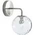 Single Light Wall Sconce with Touch Dimmer - Silver, Glass