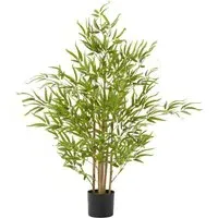 120cm Artificial Bamboo Plant in Pot - Green