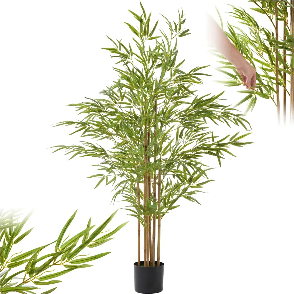 150cm Artificial Bamboo Plant in Pot - Green