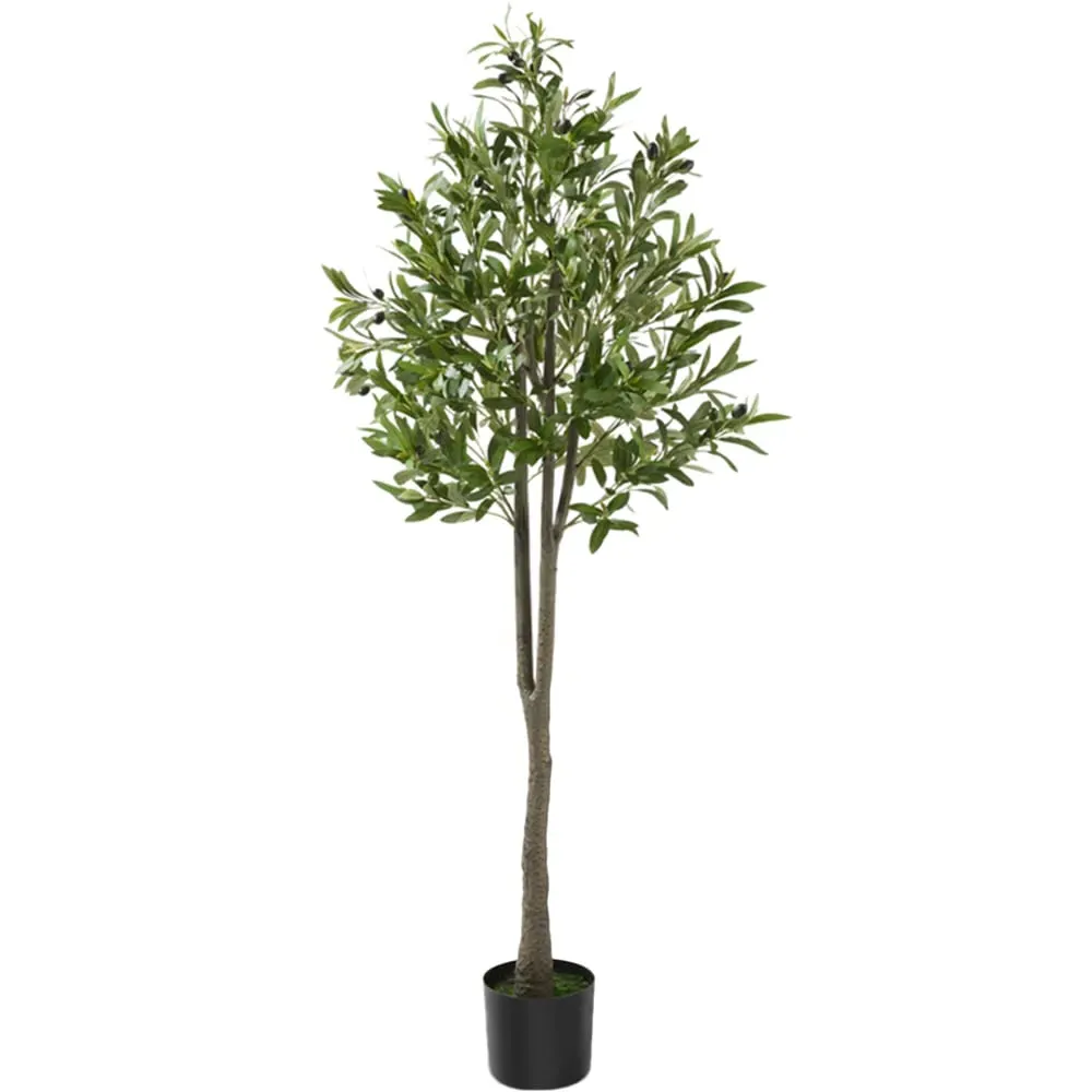 150cm Artificial Olive Tree in Pot - Green