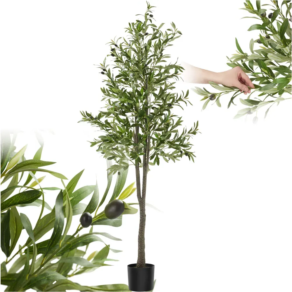 180cm Artificial Olive Tree in Pot - Green