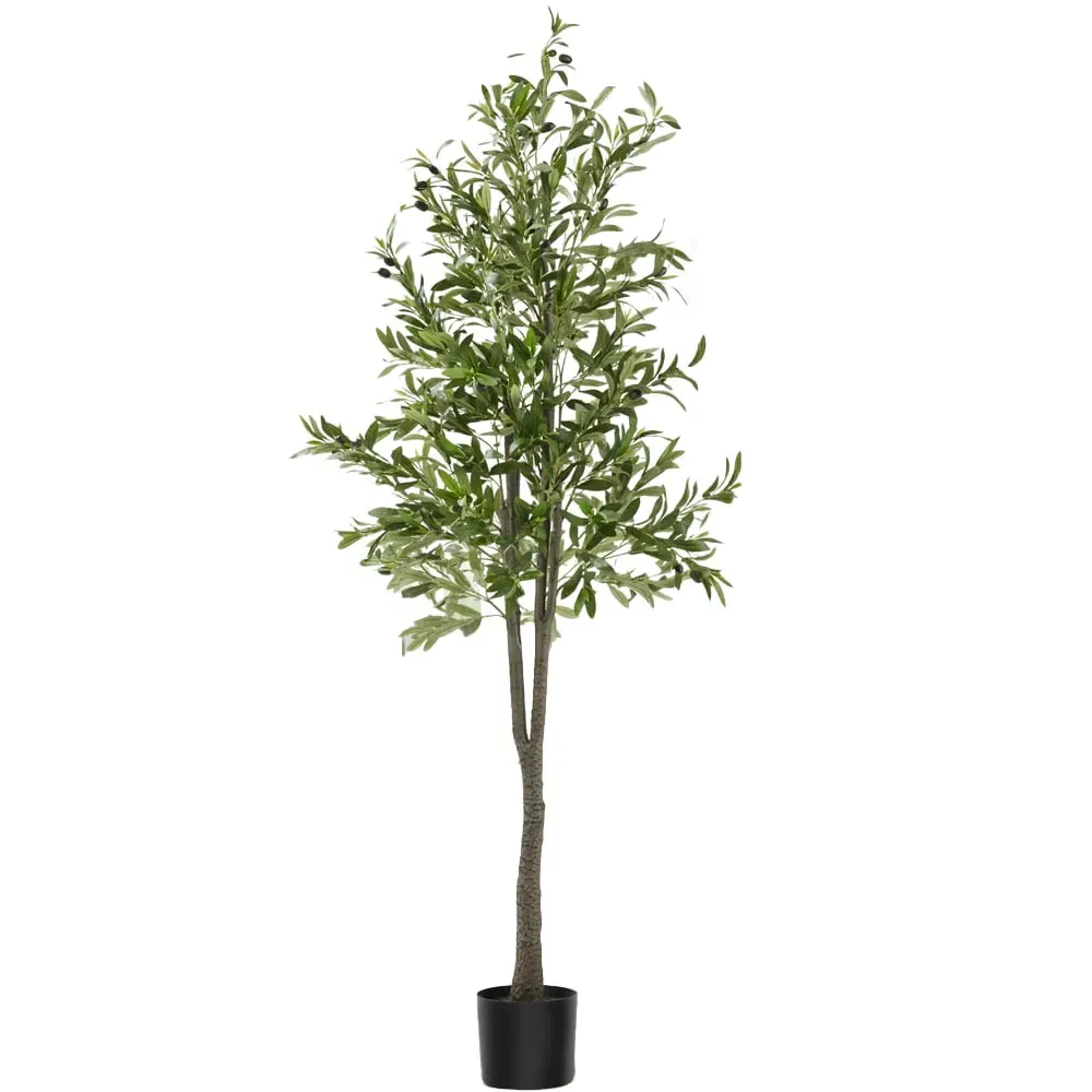 180cm Artificial Olive Tree in Pot - Green