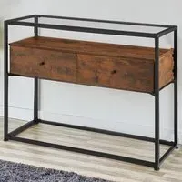 2 Drawer Reading Sideboard - Brown, Oak