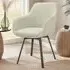 Alicon Set of 4 Swivel Dining Chairs - Greige, Velvet