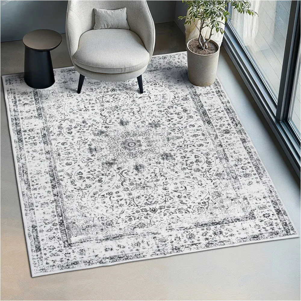 Aliya Washable Rug - Grey