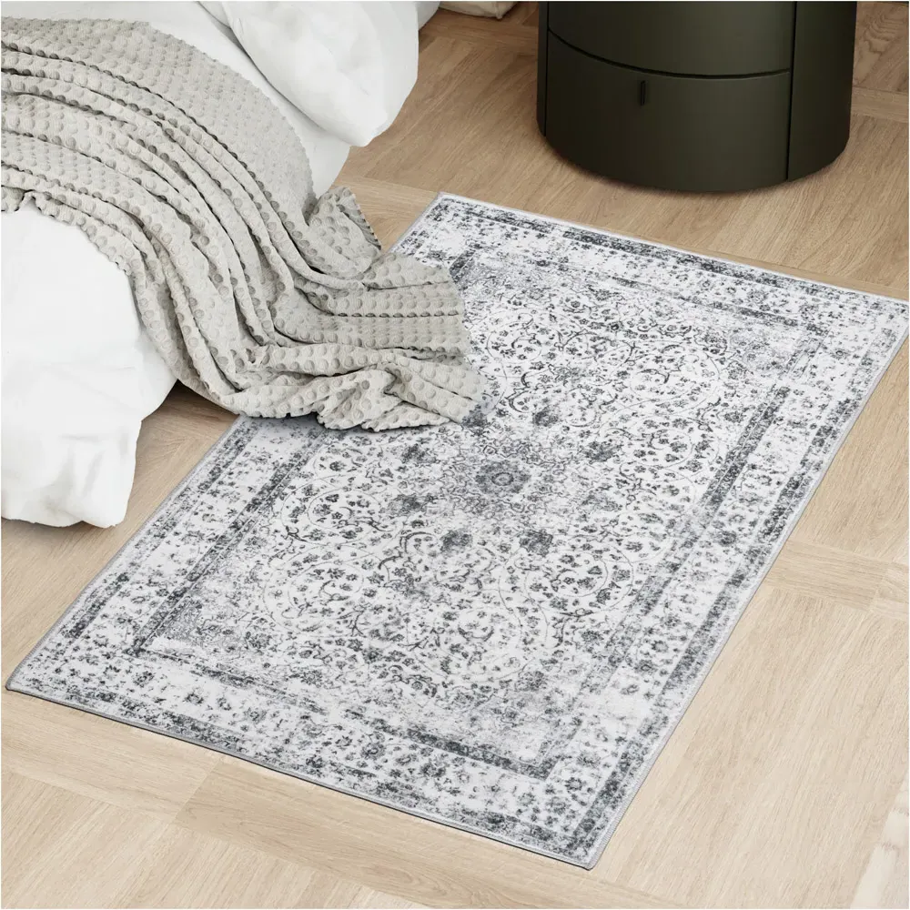 Aliya Washable Rug - Grey