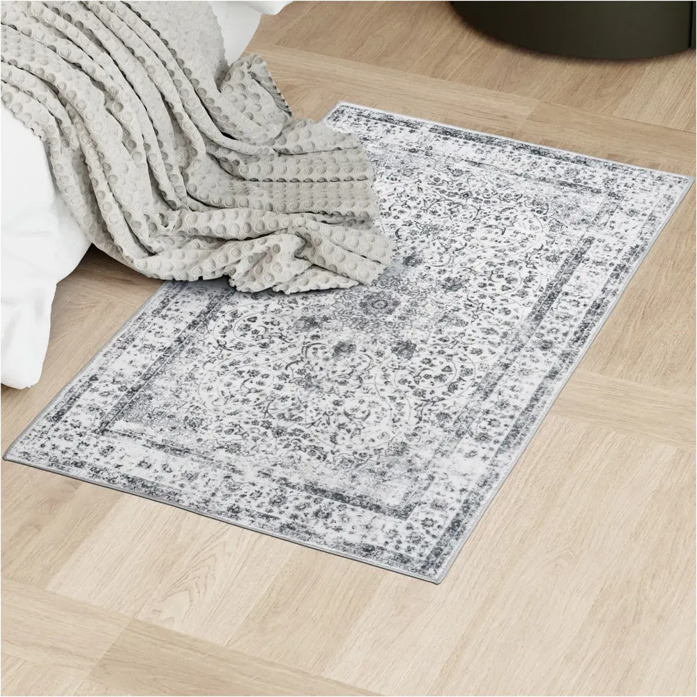 Aliya Washable Rug - Grey