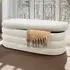 Altu Upholstered Bench with Storage - Cream, Velvet
