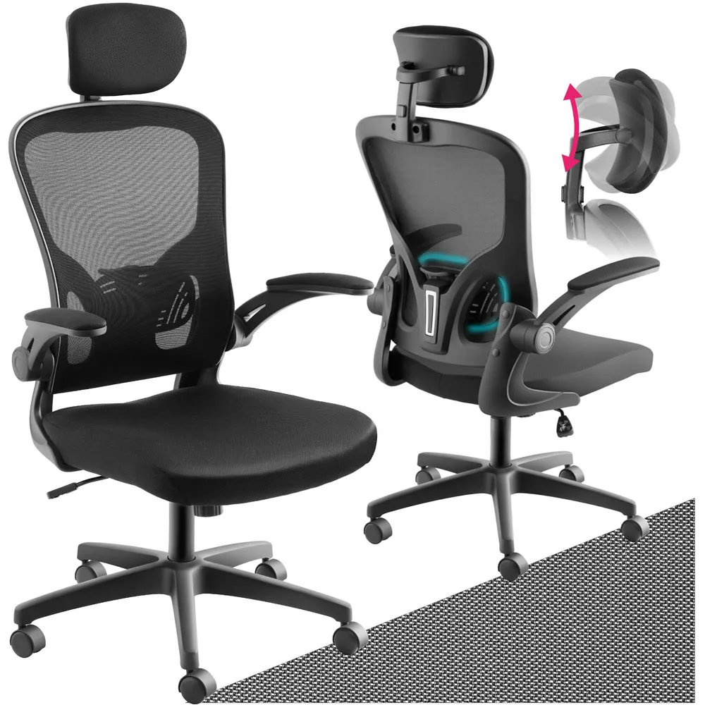 Arges Adjustable Office Chair - Black