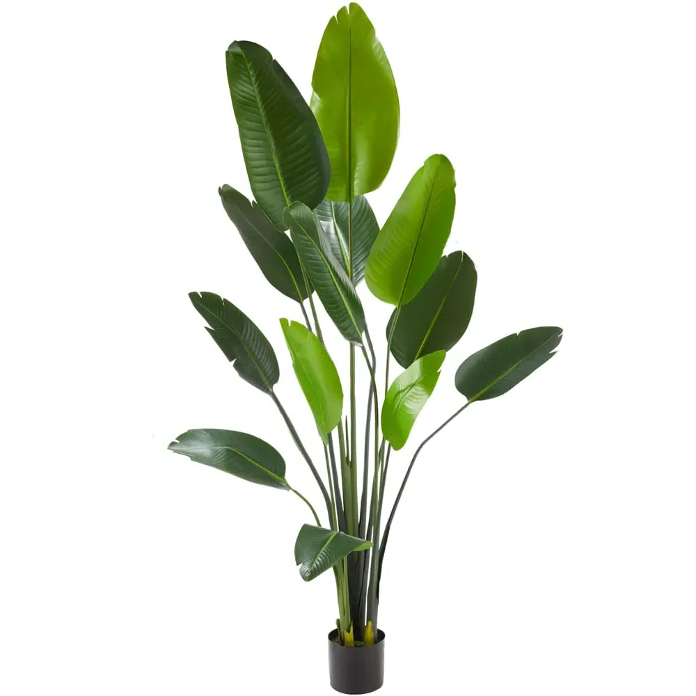 Artificial Bird of Paradise Tree in Pot 180cm - Green, PEVA