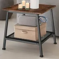 Bedford Bedside Table - Brown, Dark Wood