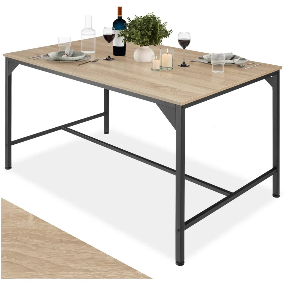 Belfast 2 Seater Rectangular Dining Table - Oak Sonoma