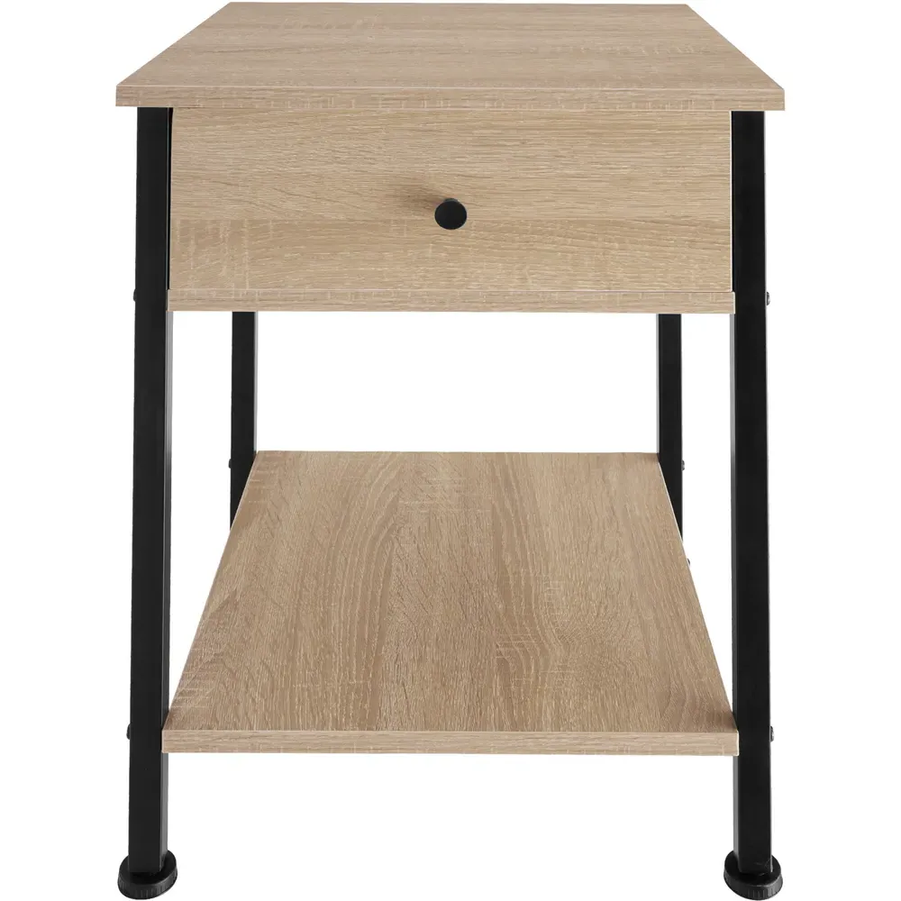 Bradford Single Drawer Bedside Table - Oak Sonoma