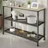 Bristol 2 Wire Shelf Console Table - Oak Sonoma
