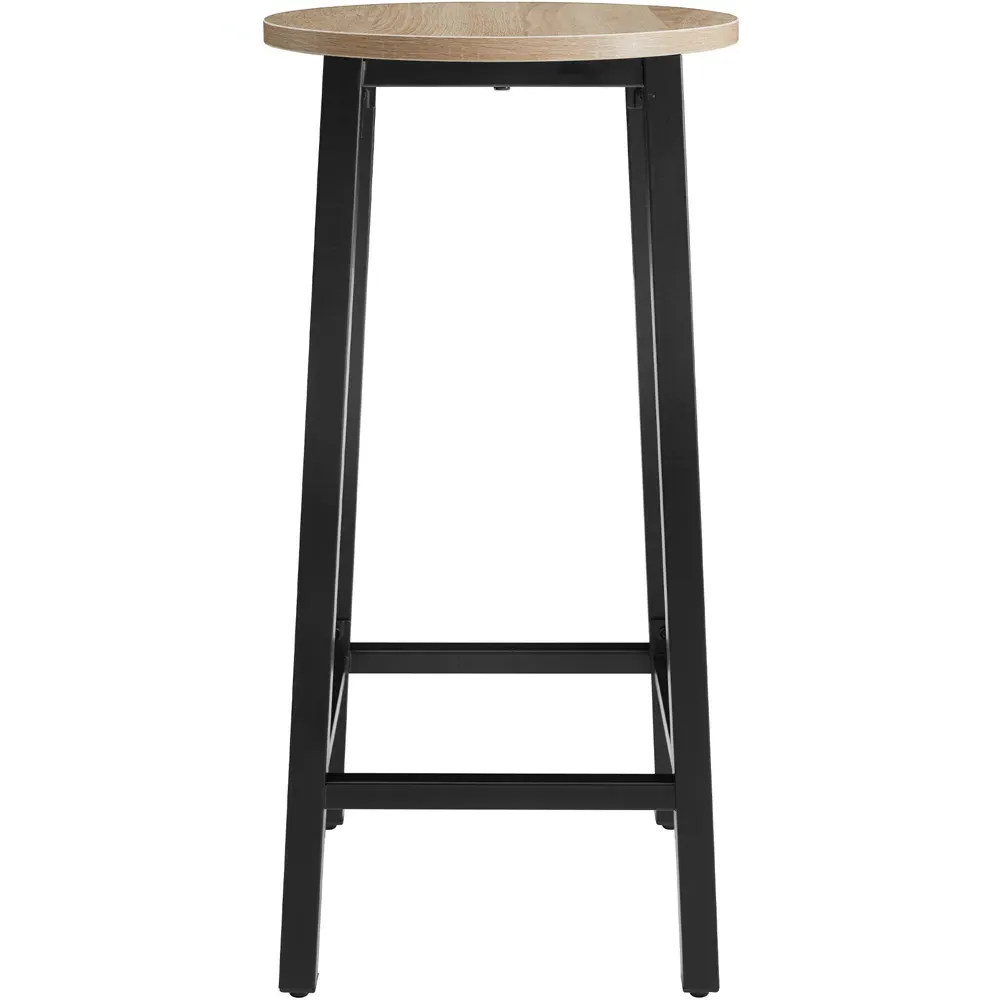 Corby Set of 2 Bar Stools - Oak Sonoma, Steel