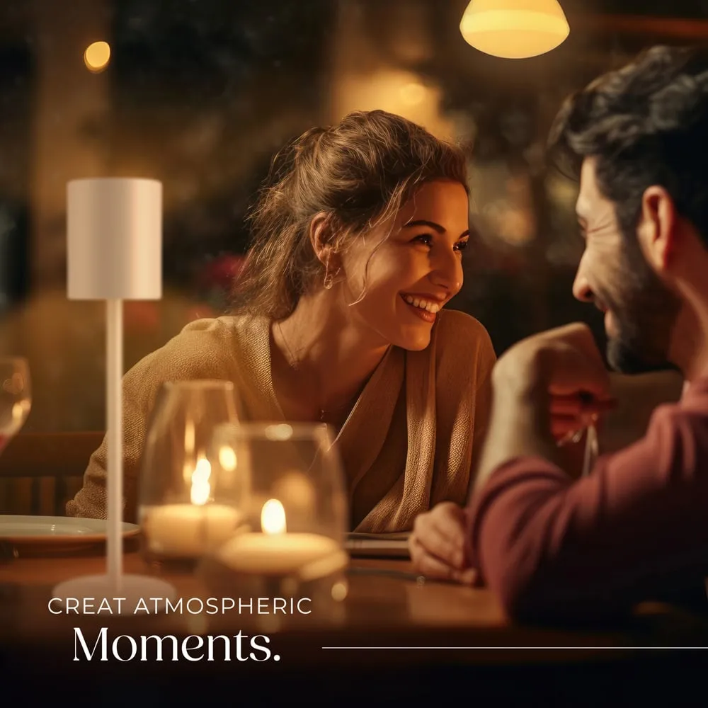 Corly Rechargeable Dimmable Table Lamp - White