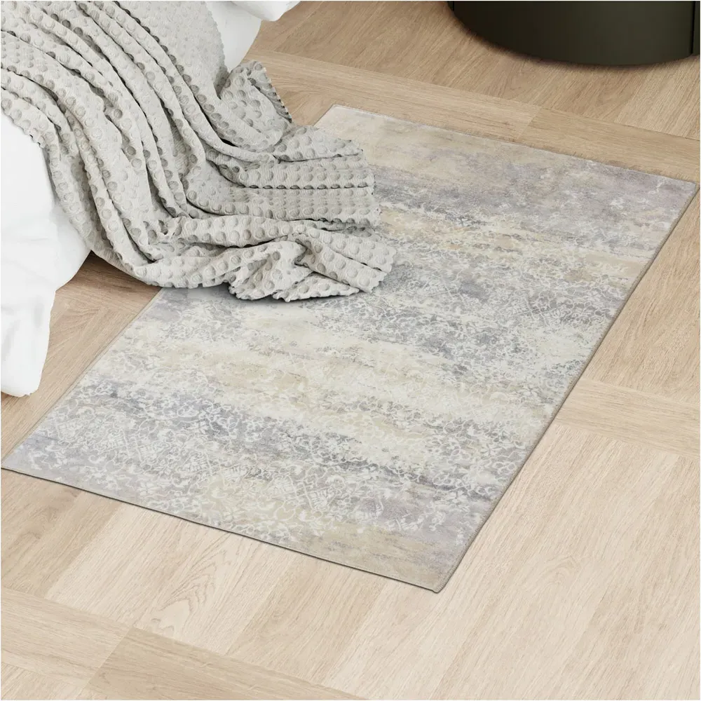 Dalia Non-Slip Washable Rug - Cream