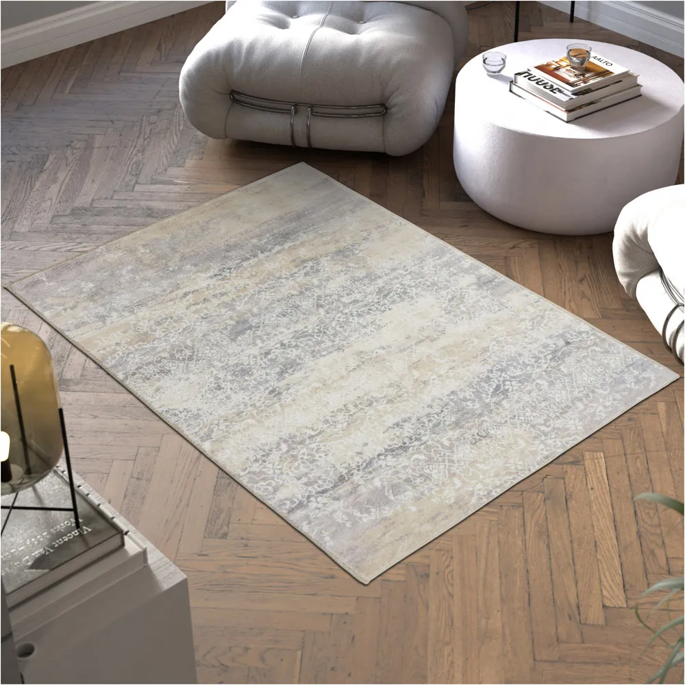 Dalia Non-Slip Washable Rug - Cream