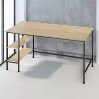 Donegal 2 Shelf Office Desk - Oak Sonoma