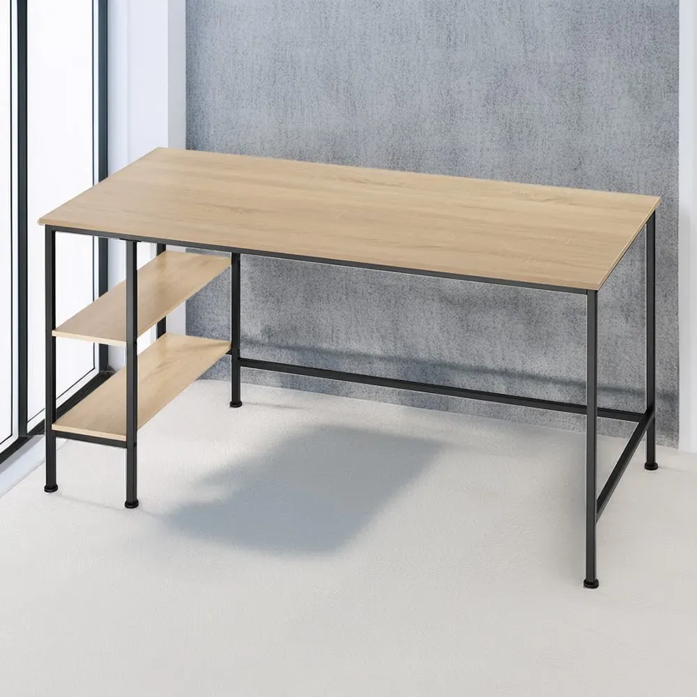 Donegal 2 Shelf Office Desk - Oak Sonoma