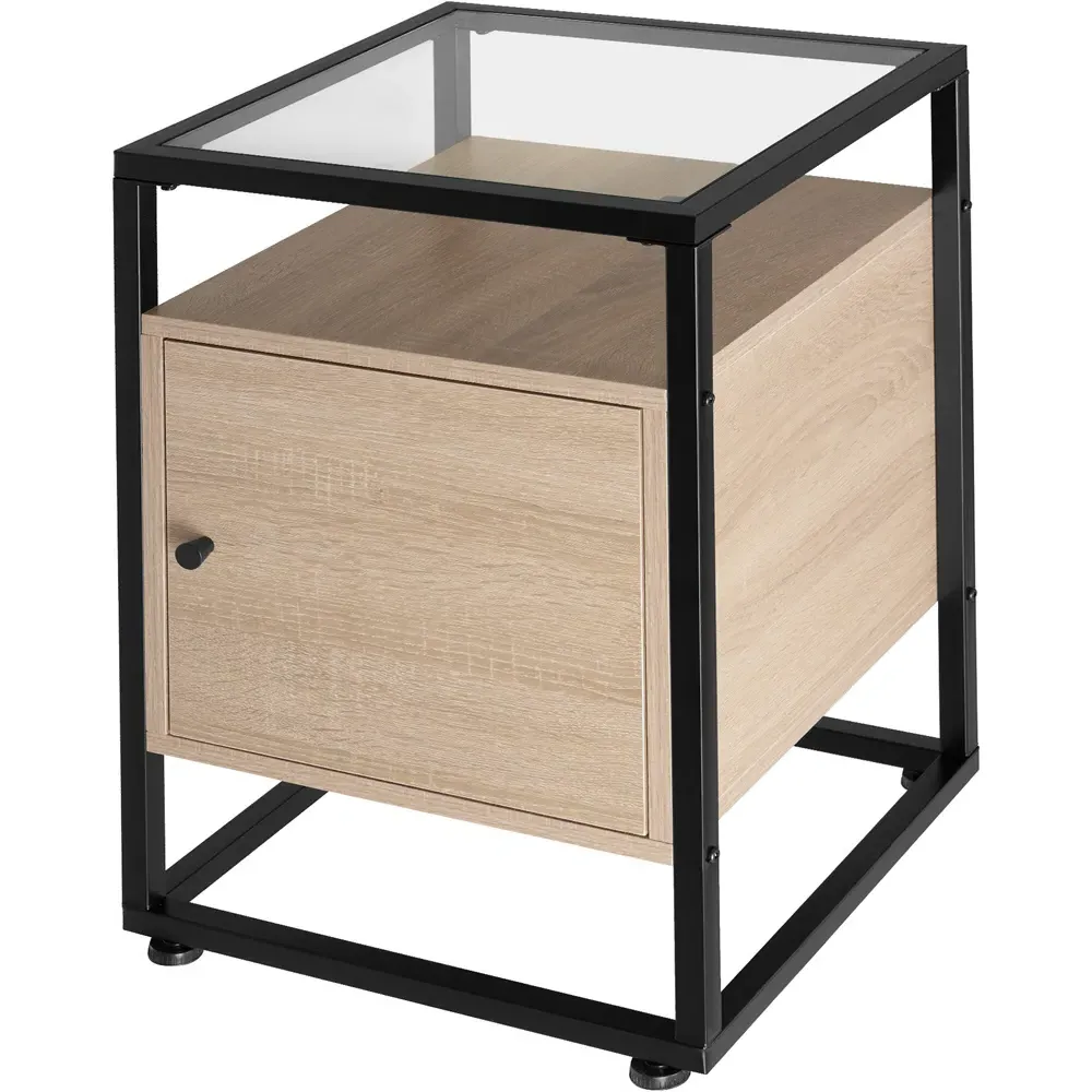 Dudley 3 Shelf Nightstand - Oak Sonoma