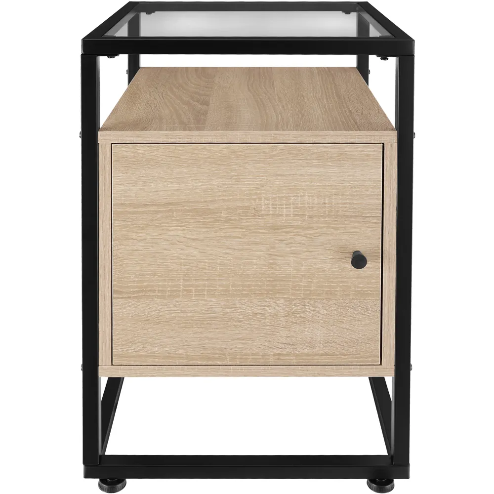 Dudley 3 Shelf Nightstand - Oak Sonoma