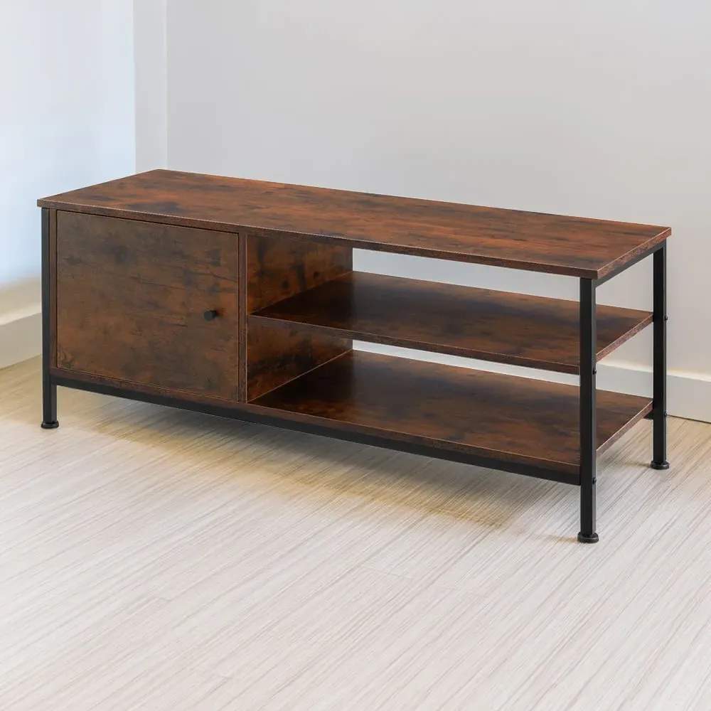Durban 3 Shelf TV Stand - Brown, Oak image