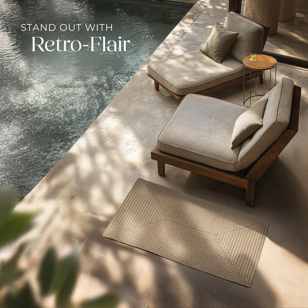 Easy Care Woven Rug - Brown, Jute