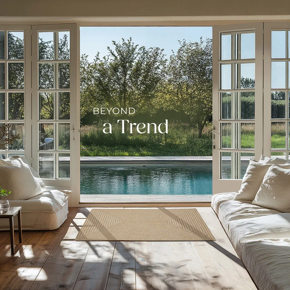 Easy Care Woven Rug - Brown, Jute