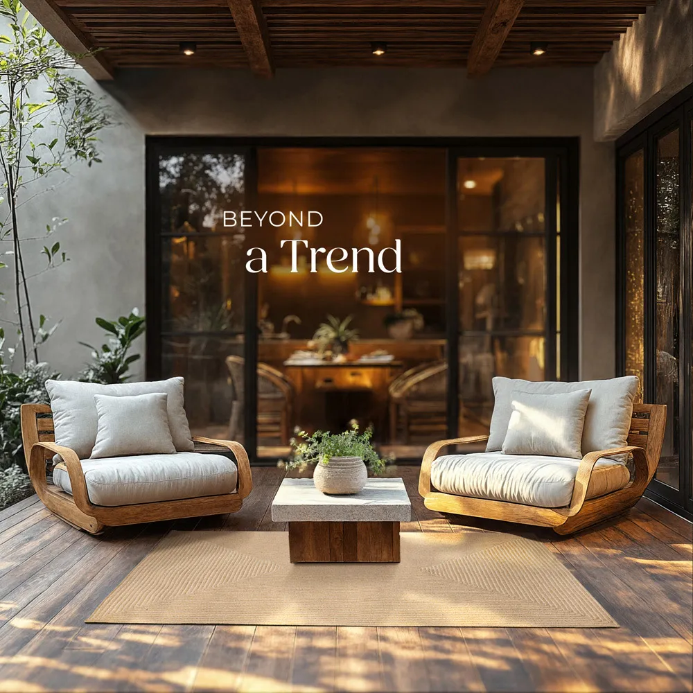 Easy Care Woven Rug - Brown, Jute