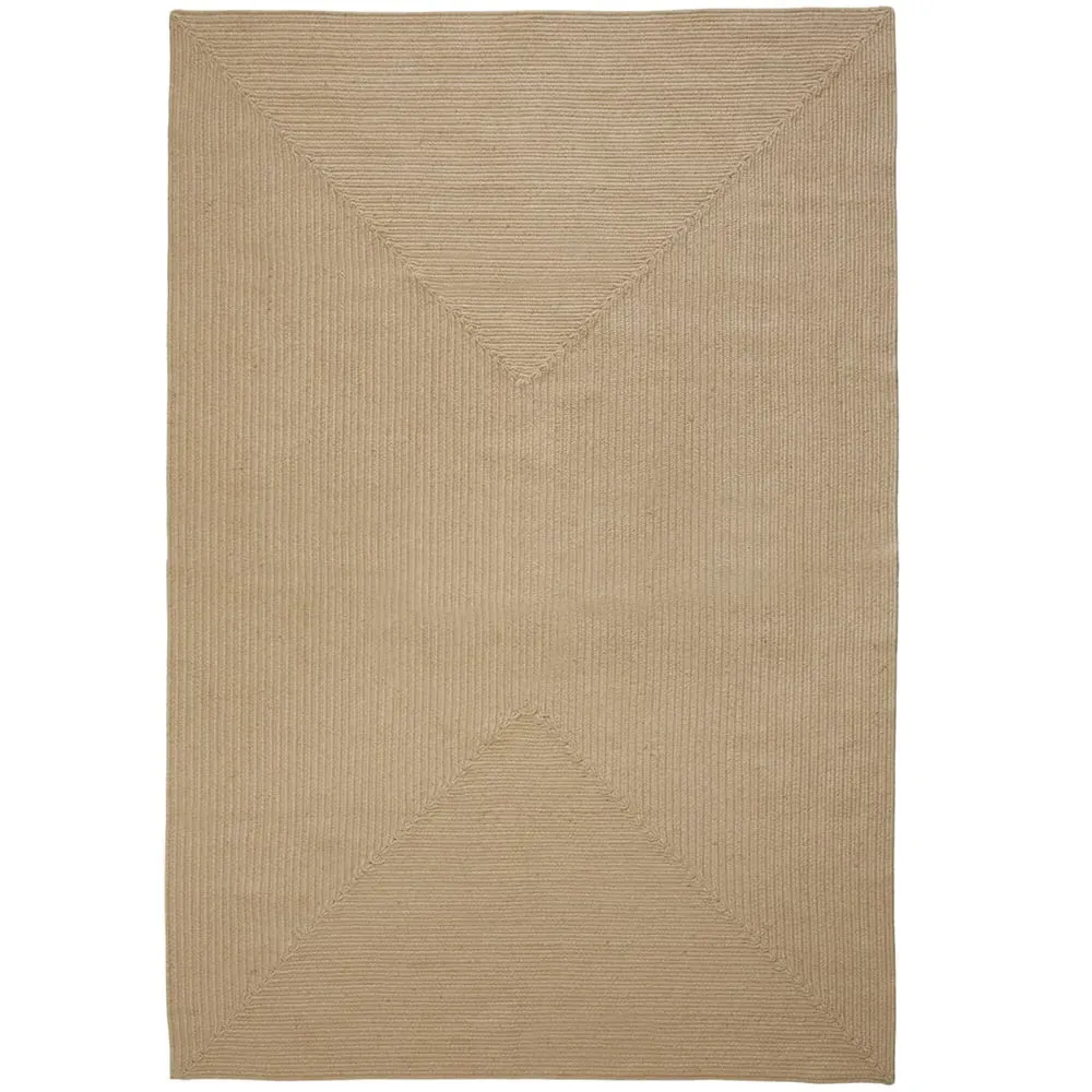 Easy Care Woven Rug - Brown, Jute