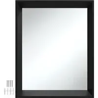 Elina Rectangular Wall Mirror - Black