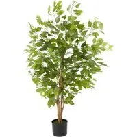 Fida 120cm Artificial Ficus Tree in Pot - Green