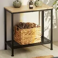 Filton Single Bedside Table - Brown, Oak