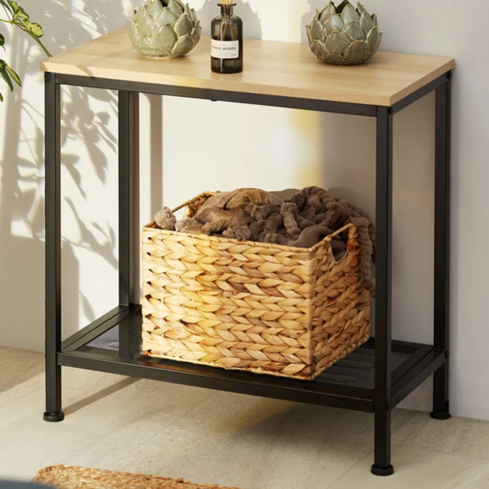 Filton Single Bedside Table - Brown, Oak image