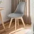Frederikke Set of 2 Dining Chairs with Padded Seat - Grey