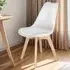 Frederikke Set of 2 Ergonomic Dining Chairs - White