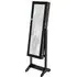 Full Length Mirror with Storage - Black
