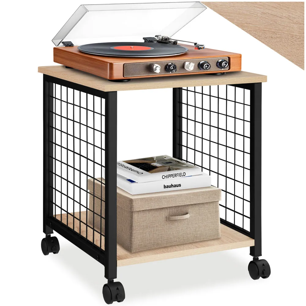 Gary Single Shelf Bedside Table - Oak