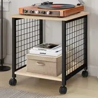 Gary Single Shelf Bedside Table - Oak