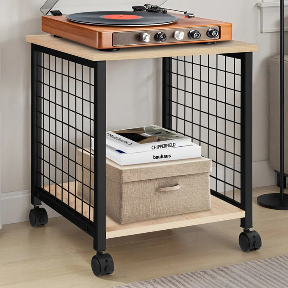 Gary Single Shelf Bedside Table - Oak