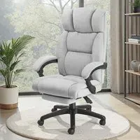 Gillian Office Chair with Folding Footrest - Grey