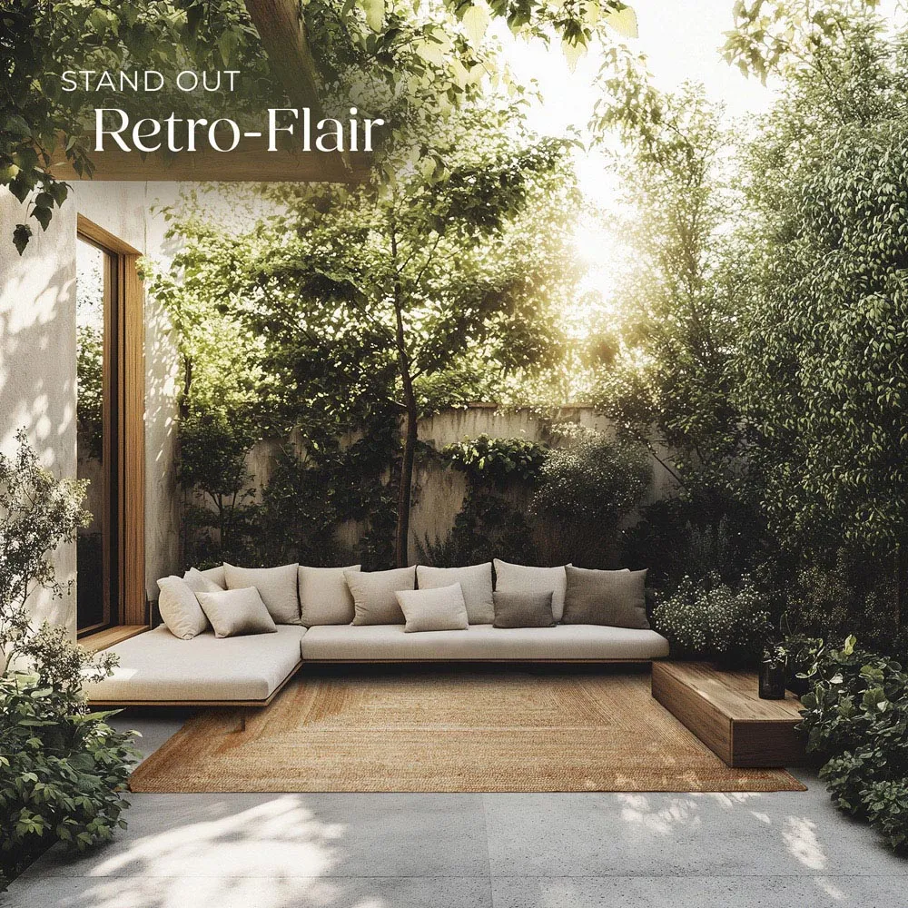 Glim Large Jute Woven Rug - Brown