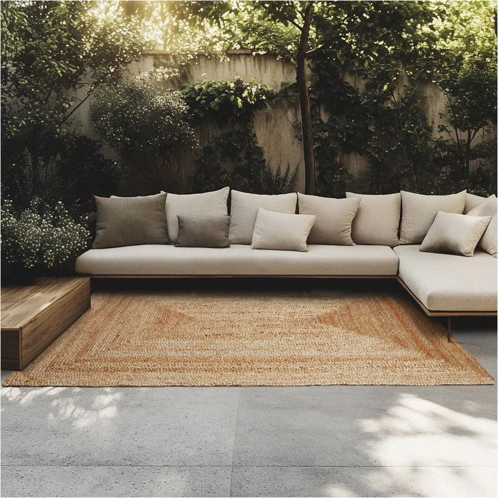 Glim Medium Jute Woven Rug - Brown